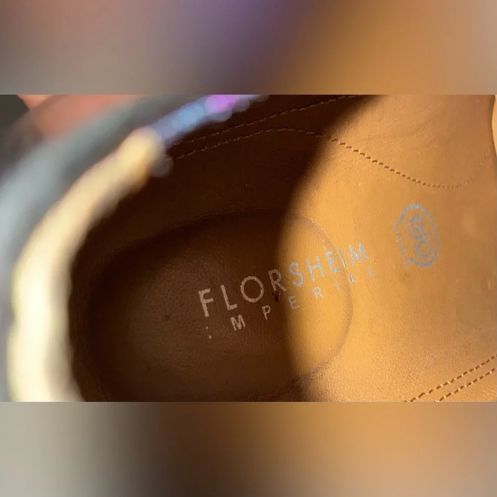 Wing-Tip Oxfords Florsheim Imperial 9EEE OTAVIO Mid-Town Cap Toe 2-Tone Shoes! - Picture 9 of 16